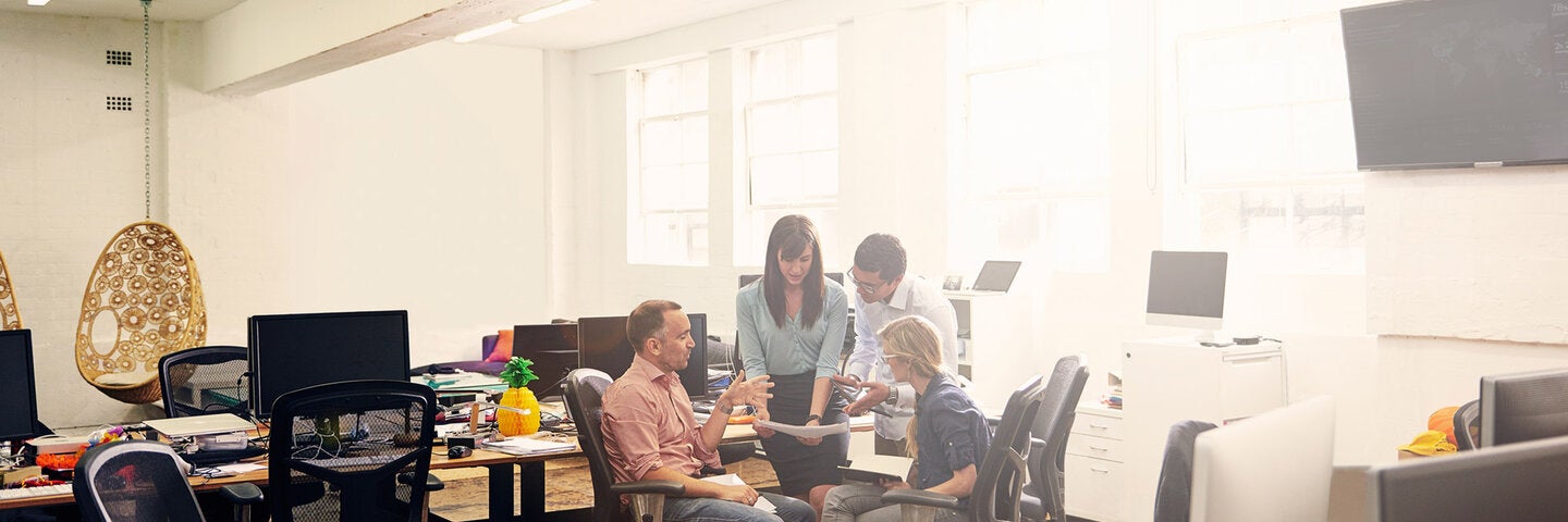 business team in office