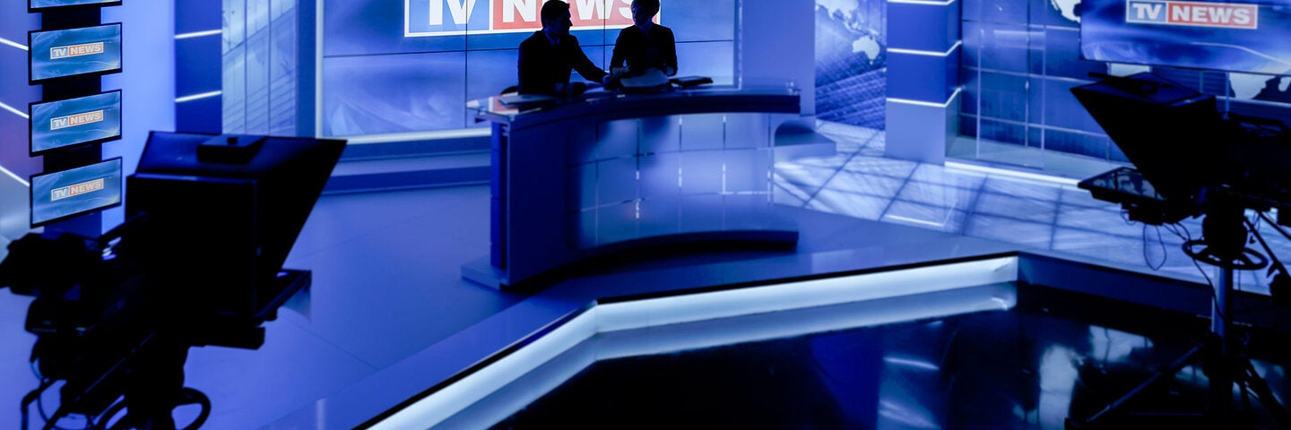 newscasters on break