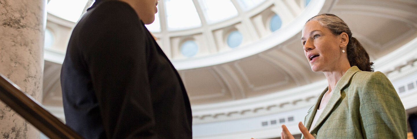 Buisness women in discussion