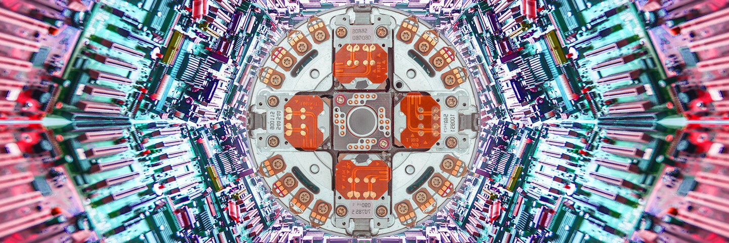 digital illustration of blockchain matrices