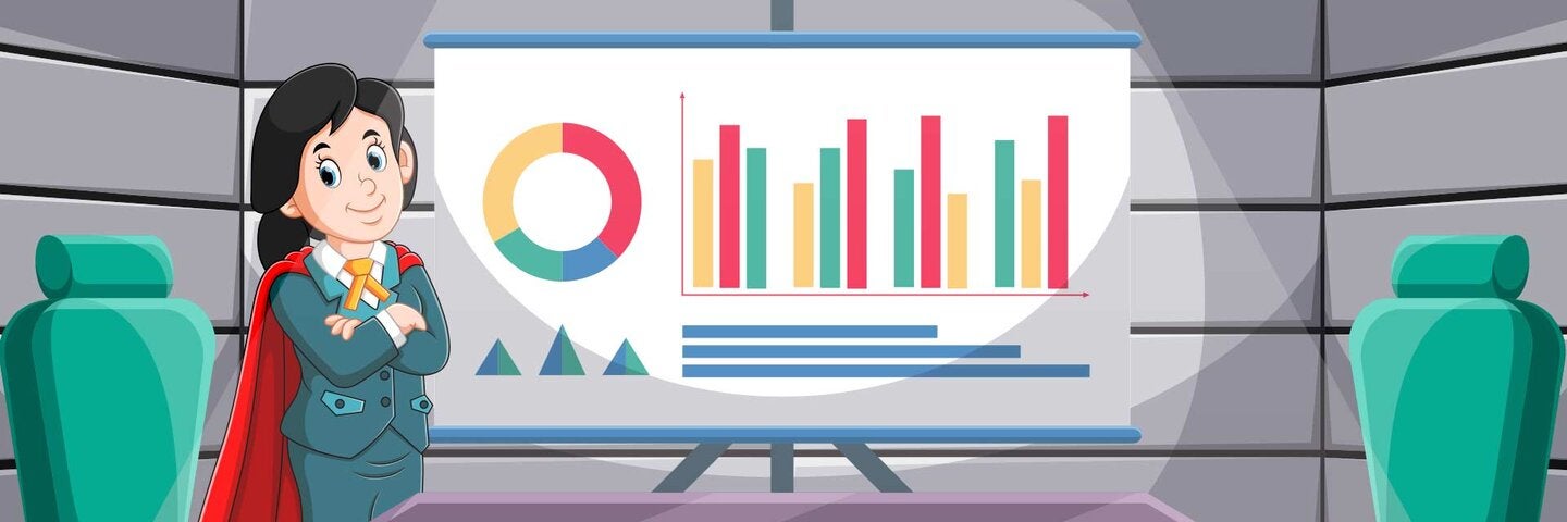 illustration of the master of manager in the business in the meeting room