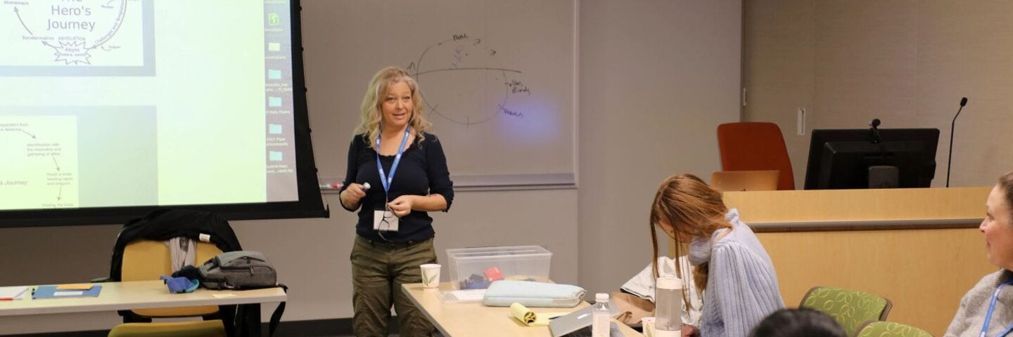 Writers in a classroom