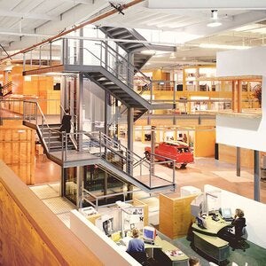 inside office space of an interior design firm
